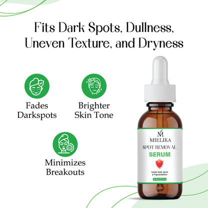 Spot Removal Serum for Face | Dark Spot Corrector | Anti-Blemish & Acne Scar Removal | Skin Brightening & Even Tone Serum for Men & Women