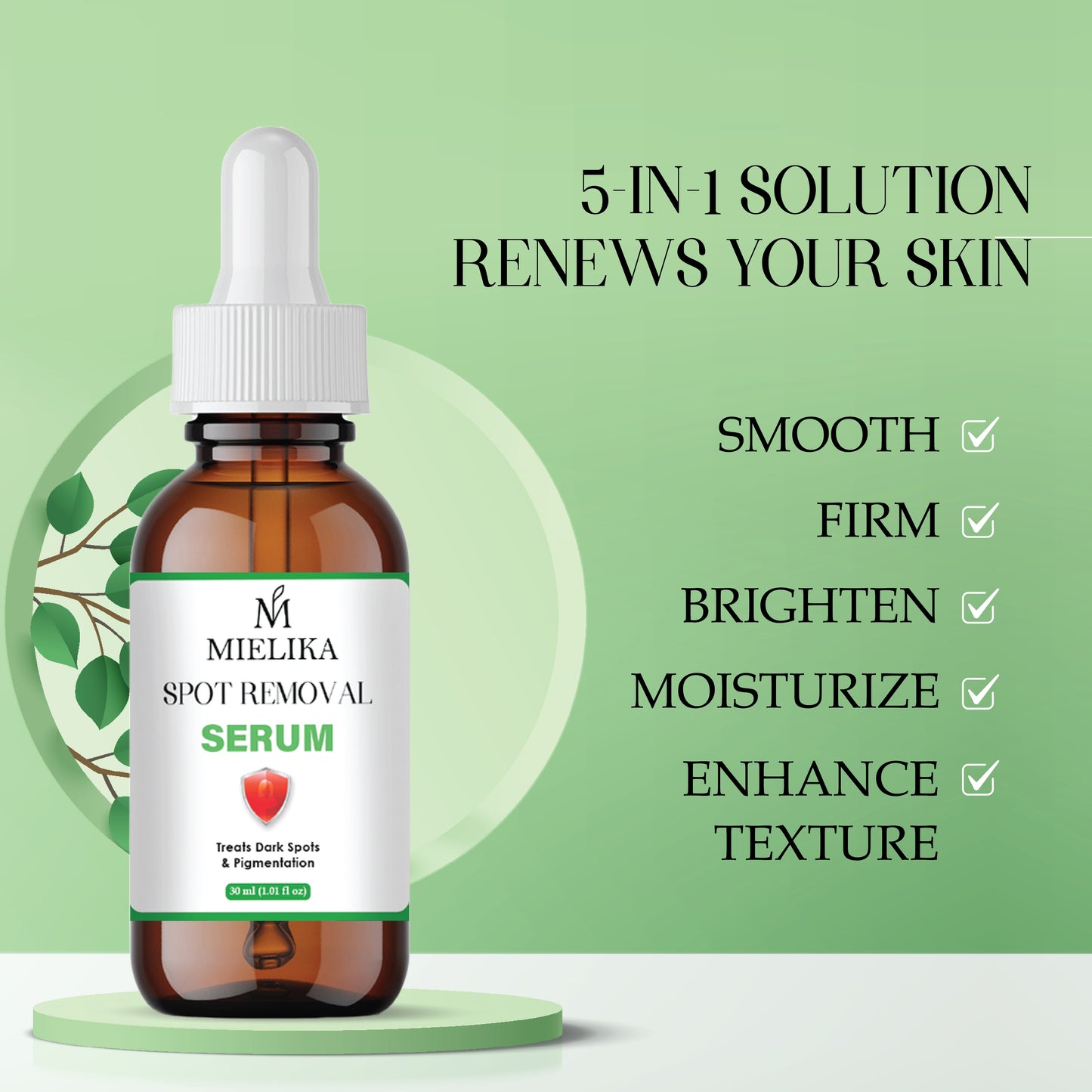 Spot Removal Serum for Face | Dark Spot Corrector | Anti-Blemish & Acne Scar Removal | Skin Brightening & Even Tone Serum for Men & Women