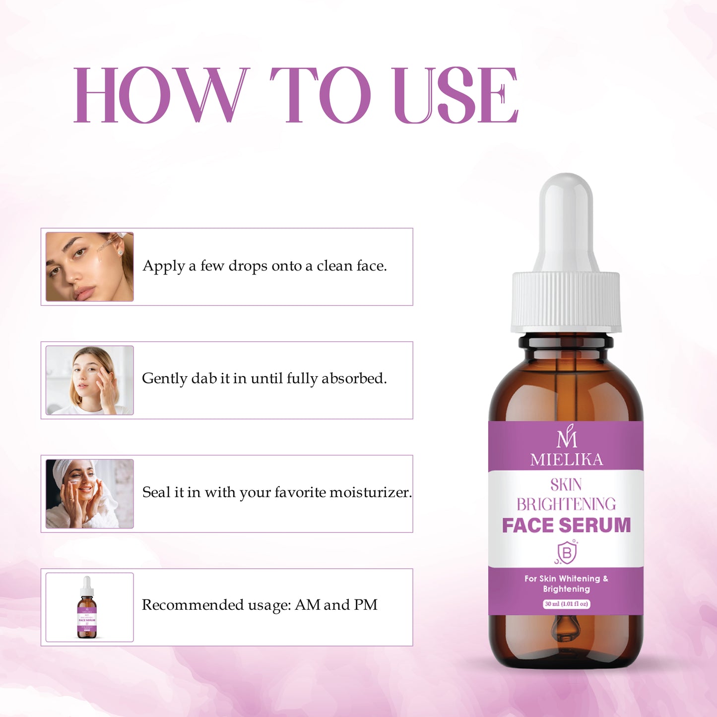 Skin Brightening Serum with Vitamin C, Niacinamide & Hyaluronic Acid | Dark Spot Corrector | Evens Skin Tone | Hydrating Face Serum for Radiant & Glowing Skin – 30ml