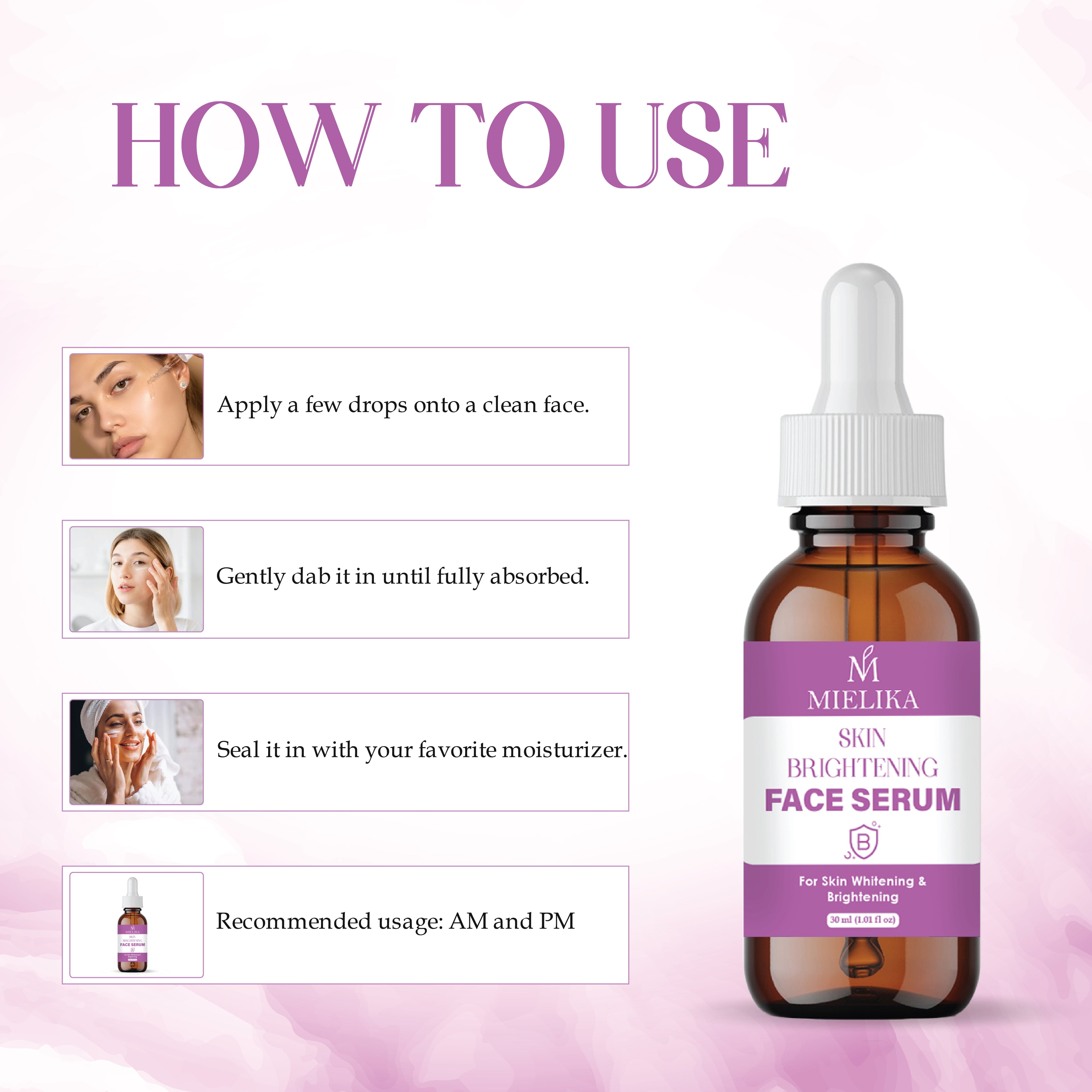 Skin Brightening Serum with Vitamin C, Niacinamide & Hyaluronic Acid | Dark Spot Corrector | Evens Skin Tone | Hydrating Face Serum for Radiant & Glowing Skin – 30ml